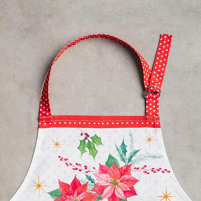 Maison d' Hermine 100% Cotton Apron for women with Pocket Kitchen Chef Apron for Men Cooking Gardening Server Waitress