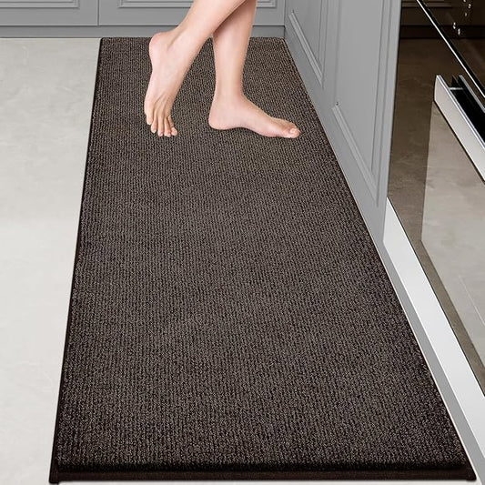 Washable Kitchen Rug 24" x 70" Rectangular, Non Slip Absorbent Indoor Entryway Runner Rug for Floor, Laundry, Bathroom, Bedroom (Roll Packing)