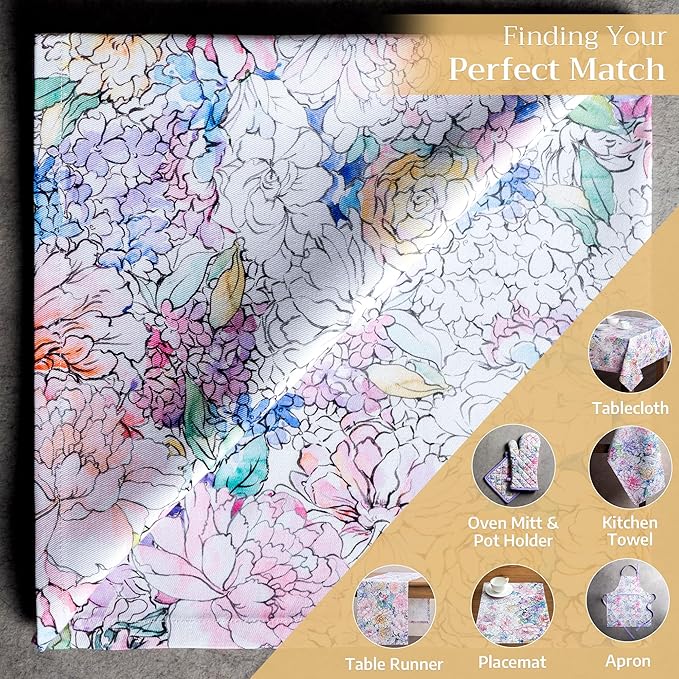 Maison d' Hermine Cloth Napkins Set of 4 100% Cotton Everyday Reusable Square Napkins Cloth Washable, Dinner, Party, Wedding, Restaurant, Spring/Summer (Floral Love, 20" x 20")