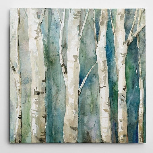 Wexford Home River Birch II Gallery Wrapped Canvas Wall Art, 24x24
