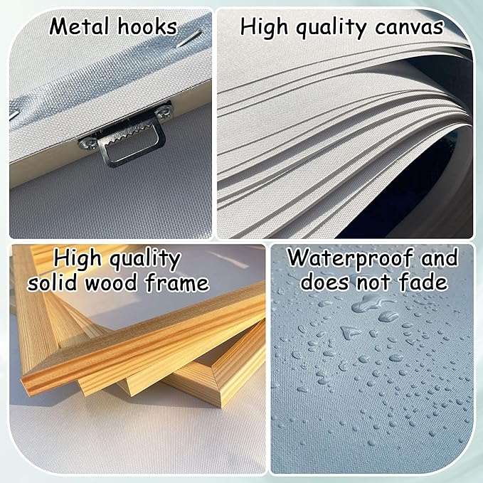 Large Wall Art Decor Green View White Birch Forest Canvas Painting Nature Plant Picture Wildlife Trees Landscape Artwork Home Living Room Bedroom Office Wall Decoration Hand-Painted Wall Art 24x48