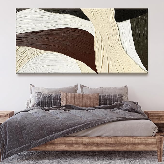 Tsomzxng Multicolor Wall Art Large Abstract Wall Art Geometric Line Block Canvas Art Wall Decor Painting Artwork Canvas Simple Picture Decorations For Living Room Bedroom Office Home Artwork 29"X 58"