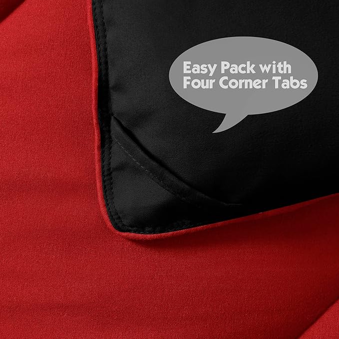 HIG 3pc Red Twin/Twin XL Comforter Set - All Season Reversible Down Alternative Comforter with Sham - Quilted Duvet Insert with Corner Tabs - Diamond Stitched Blanket - Breathable, Soft, Fluffy