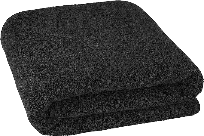 Cotton Paradise 100% Cotton 40x80 Oversized Bath Sheet, Extra Large Turkish Bath Towels for Bathroom, Black Bathsheet