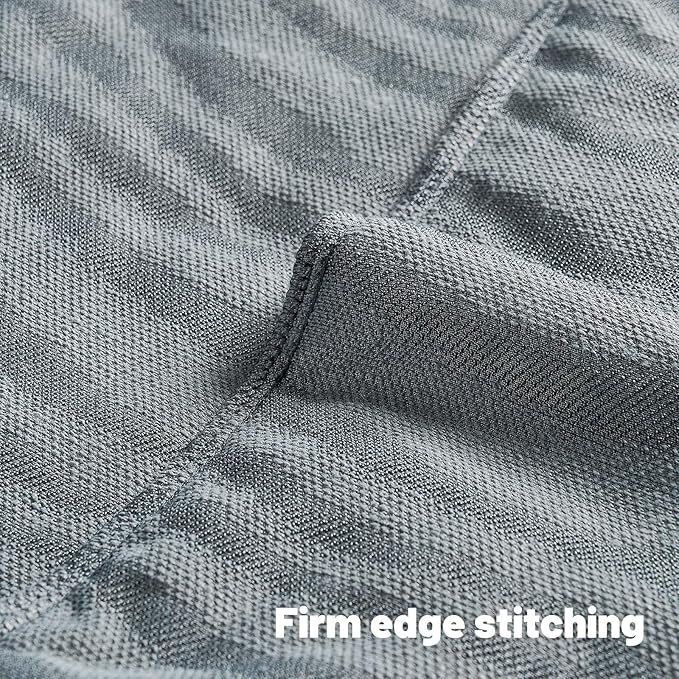 FUTEI Blue Decorative Throw Pillow Covers 20x20 Inch Set of 2,Soft Faux Fur Geometric Shapes Texture Cushion Case,Boho Home Decor for Couch Bed Living Room