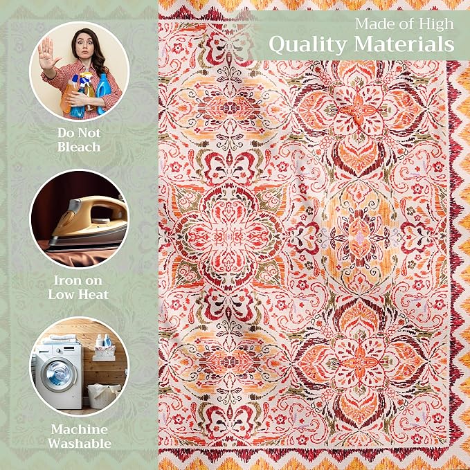 Maison d' Hermine Cloth Napkins Set of 4 100% Cotton Everyday Reusable Square Napkins Cloth Washable, Dinner, Party, Wedding, Restaurant (Damask, 20" x 20")