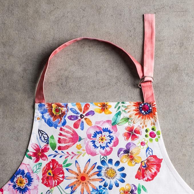 Maison d' Hermine 100% Cotton Apron for women with Pocket Kitchen Chef Apron for Men Cooking Gardening Server Waitress