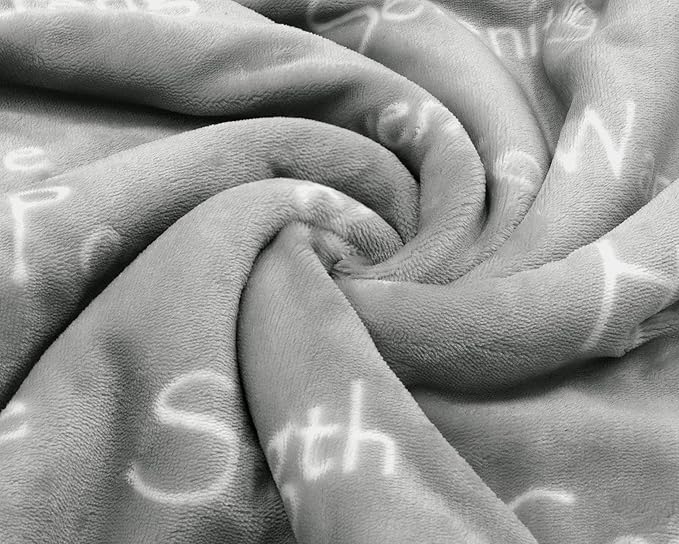 WOLF CREEK BLANKET - Compassion Blanket (Brand)- Strength Courage Super Soft Warm Hugs, Get Well Gift Blanket Plush Healing Thoughts Positive Energy Love & Hope (Gray, 50 x 65 Sherpa)
