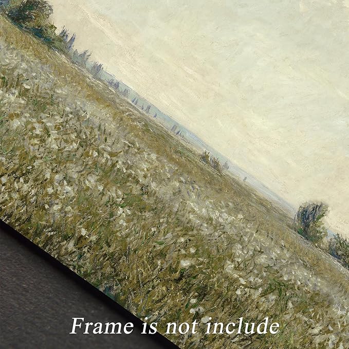 uniro Vintage Landscape Wall Art Prints, Bedroom Living Room Wall Painting Canvas Prints Soft Green Landscape Oil Painting, Rustic Spring Wall Decor, Vintage Art Pictures for Bathroom Office Gallery Farmhouse Wall Decor( 8" x 10"-UNFRAMED)