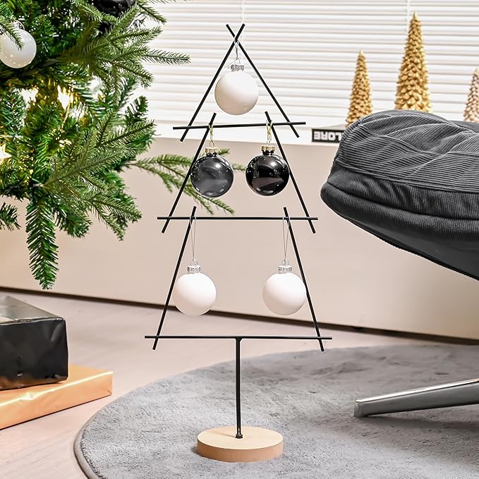 Black Ornaments for Christmas Tree Decoration, 3.15’’ Glass Ball Ornaments, Hanging Baubles Set of 9 with 3 Different Finishes, Plain Xmas Balls for Home Decor, Thanksgiving Party Gift