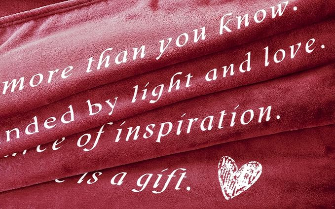 WOLF CREEK BLANKET - Single Layer Fleece Light and Love Compassion Blanket- Positivity Courage and Affirmations Get Well Gift, Plush Healing Thoughts Love Hope & Comfort