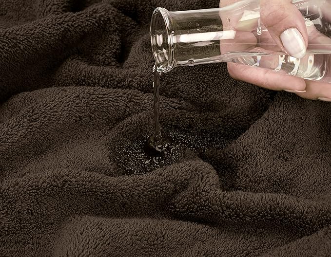 American Soft Linen Luxury Hand Towels for Bathroom, 600 GSM 100% Cotton Turkish 4 Piece Hand Towel Set, 600 GSM Hand Face Towels for Kitchen, Brown Hand Towels