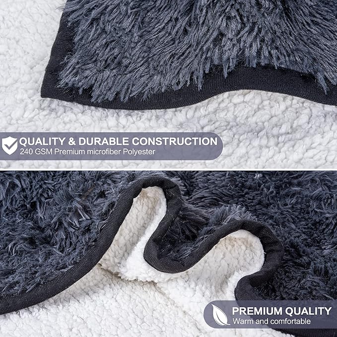 Penguin Wearable Hooded Blanket for Adults - Fluffy Super Soft Shaggy Faux Fur, Fuzzy Warm Cozy Plush Furry Fleece & Sherpa Hoodie Throw Cloak Wrap - Penguin Gifts for Women Adults and Kids