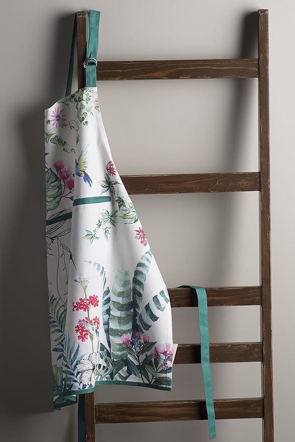 Maison d' Hermine 100% Cotton Apron for women with Pocket Kitchen Chef Apron for Men Cooking Gardening Server Waitress