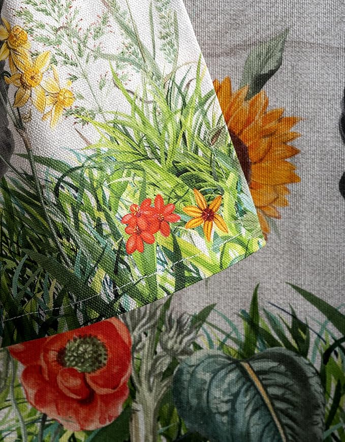 Maison d' Hermine Cloth Napkins Set of 4 100% Cotton Everyday Reusable Square Napkins Cloth Washable, Dinner, Party, Wedding, Restaurant, Spring/Summer (Basse Cour, 20" x 20")