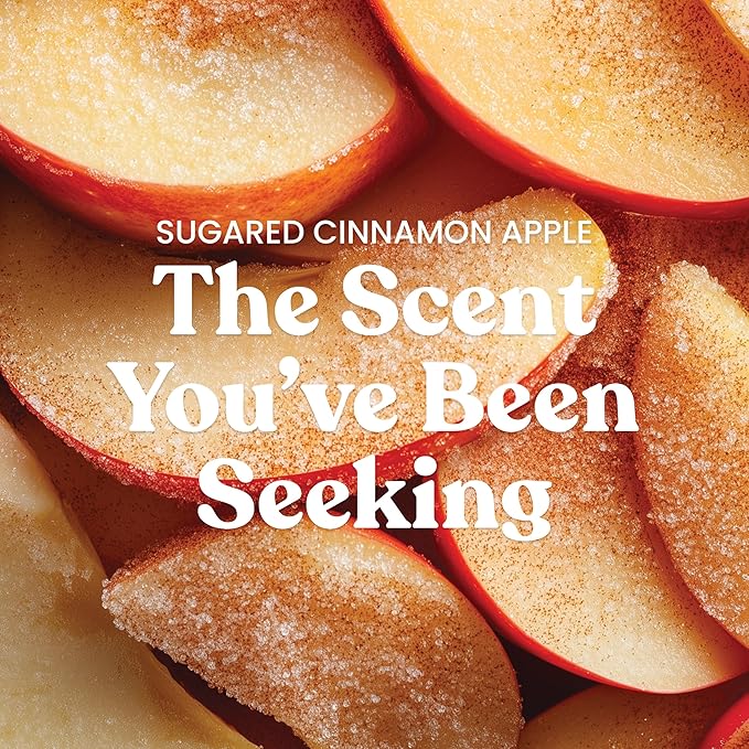 Yankee Candle 3 Wick Candle Jar, Scented Candle with up to 40 Hours of Burn Time, Premium Plant Wax Blend for Consistent Long Lasting Scent from First to Last Burn, Sugared Cinnamon Apple