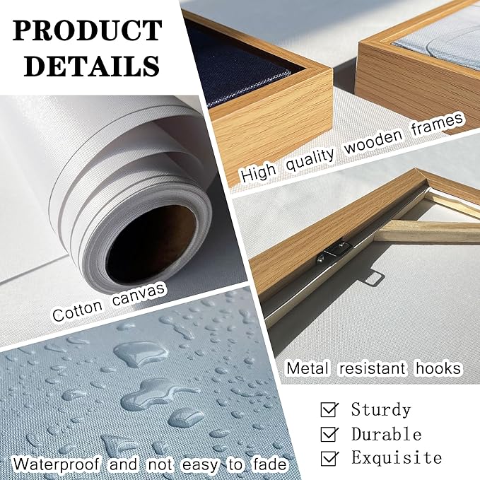 KLAKLA Large Wall Art - Yellow Bedroom Birch Tree Valley Snowy Forest Wild Lakes Landscape Canvas Pictures Wall Decoration for Living Room Office Home Decor - 58x29 Inches