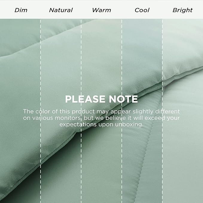 Bedsure Comforter Duvet Insert - Quilted Comforters Twin XL Size, All Season Duvet, GentleSoft Down Alternative Bedding, with 8 Tabs, Gifts for Women/Men, Sage Green, Twin XL 92 x 68 Inches