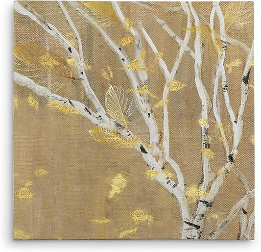 Wexford Home Birch Wood III Gallery Wrapped Canvas Wall Art, 32x32