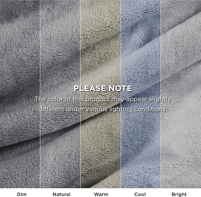Bedsure GentleSoft Fleece Throw Blanket for Couch Grey - Lightweight Plush Fuzzy Cozy Soft Blankets and Throws for Sofa, 50x60 inches