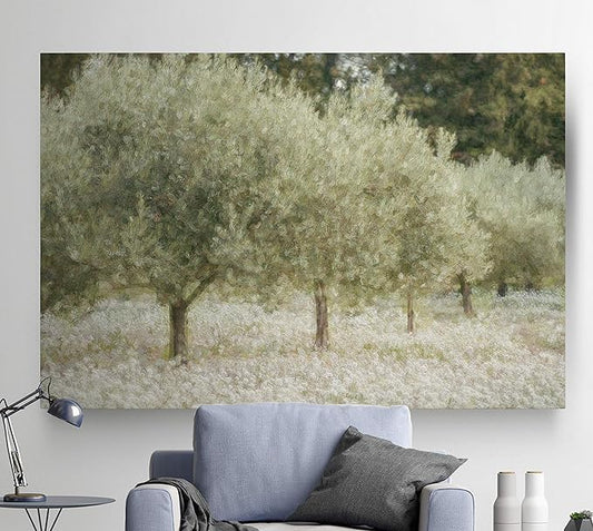 Renditions Gallery Canvas Wall Art Paintings & Prints Paintograph Olive Trees Abstracr Nature Artwork for Living Room Office Wall Decor - 32"X48" LT08