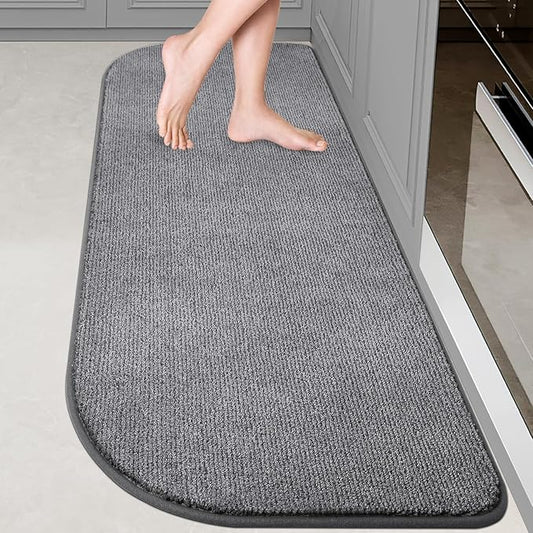 Washable Kitchen Rug 24" x 70" / 60cm x 180cm, Non Slip Kitchen Mat for Floor, Absorbent Indoor Entryway Runner Rug for Laundry, Bathroom, Bedroom (Roll Packing)