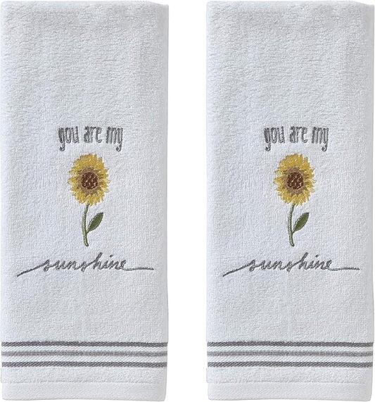 SKL Home by Saturday Knight Ltd. Sunshine Hand Towel (2-Pack), White