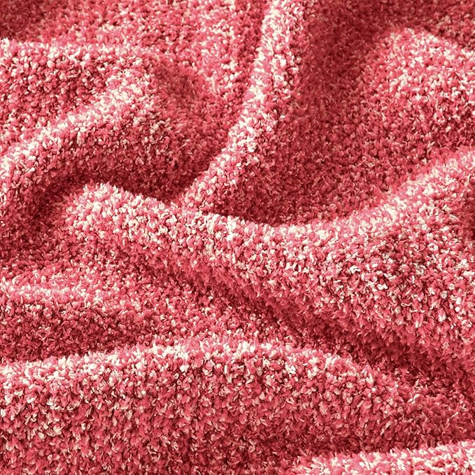 CozeCube Melange Blanket, Ultra Soft Christmas Red and White Throw Blanket, Warm Cozy Knit Fuzzy Plush Reversible Throw for Couch Bed Sofa, 50"x60"