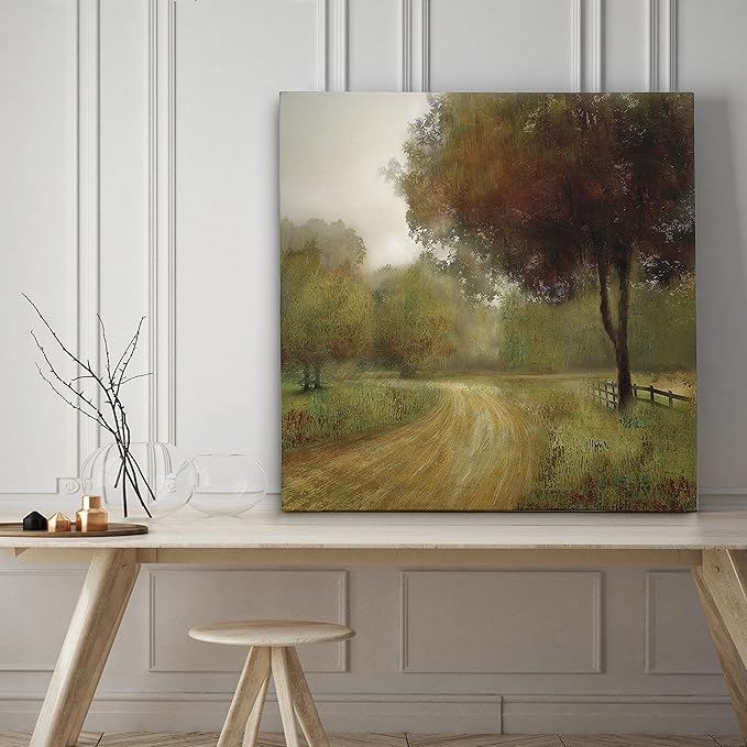 Wexford Home Country Road Gallery Wrapped Canvas Wall Art, 40x40
