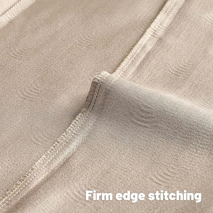 FUTEI Oatmeal Chenille Decorative Throw Pillow Covers 18x18 Inch Set of 2,Soft Cozy Striped Geometric Patterns Cushion Case,Modern Home Decor for Couch Bed Living Room