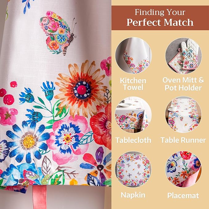 Maison d' Hermine 100% Cotton Apron for women with Pocket Kitchen Chef Apron for Men Cooking Gardening Server Waitress