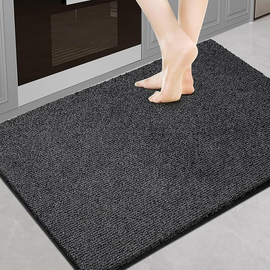 Washable Kitchen Rug 24" x 35.5" / 60cm x 90cm, Non Slip Kitchen Mat for Floor, Absorbent Indoor Entryway Rug for Laundry, Bathroom, Bedroom