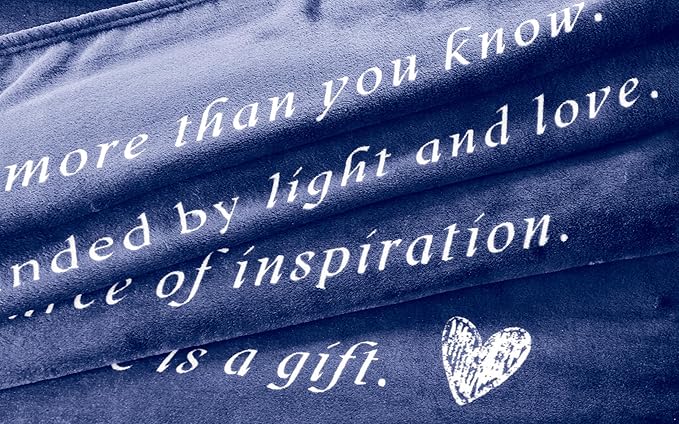 WOLF CREEK BLANKET - Single Layer Fleece Light and Love Compassion Blanket- Positivity Courage and Affirmations Get Well Gift, Plush Healing Thoughts Love Hope & Comfort