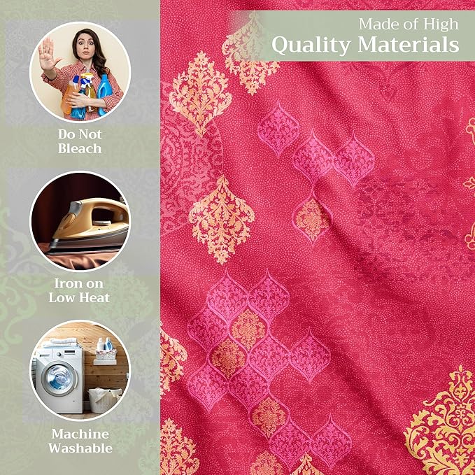 Maison d' Hermine Cloth Napkins Set of 4 100% Cotton Everyday Reusable Square Napkins Cloth Washable, Dinner, Party, Wedding, Restaurant (Versailles, 20" x 20")