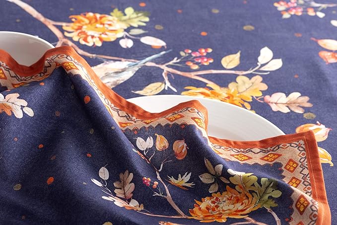 Maison d' Hermine Cloth Napkins Set of 4 100% Cotton Everyday Reusable Square Napkins Cloth Washable, Dinner, Party, Wedding, Restaurant (Kelim - Infinity, 20" x 20")