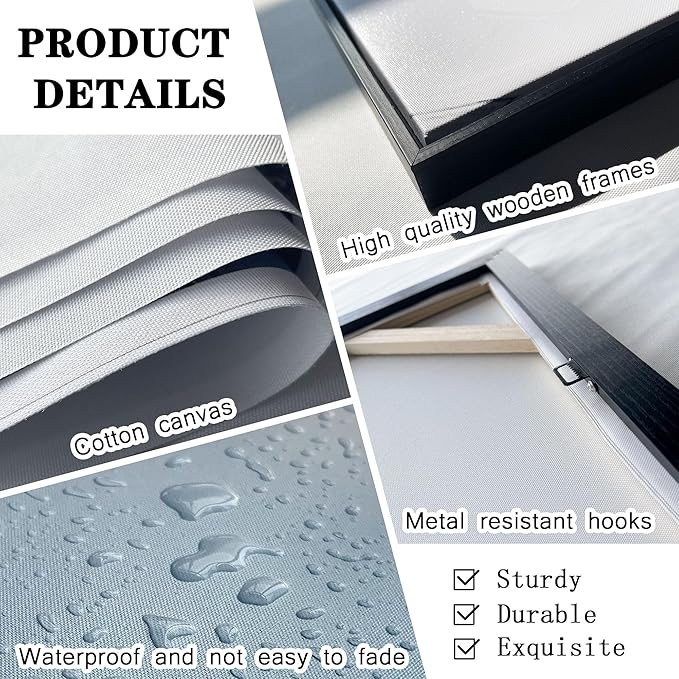 KLAKLA Extra Large Wall Art - Abstract Huge Canvas Picture Wall Decor Living Room Oversized Artwork for Walls Bedroom Office Decoration Modern Frame Wall Art