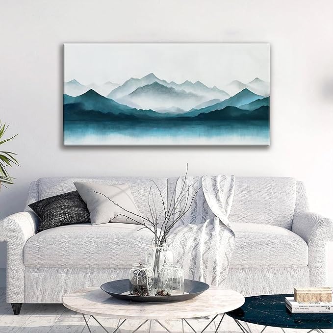 Abstract Canvas Art Wall Decor Dark Wall Art Painting Abstract Art Prints Minimalist Decor Artwork Pictures For Bedroom Kitchen Office Bathroom Home Artwork 20" × 40" Ready To Hang