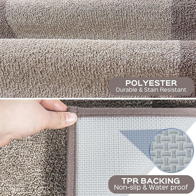 Machine Washable Kitchen Rug 32" x 72", Non Slip Indoor Door Rug, Absorbent Entrance Runner Rug for Bedroom, Hallway, Bathroom, Floor (Roll Packing)