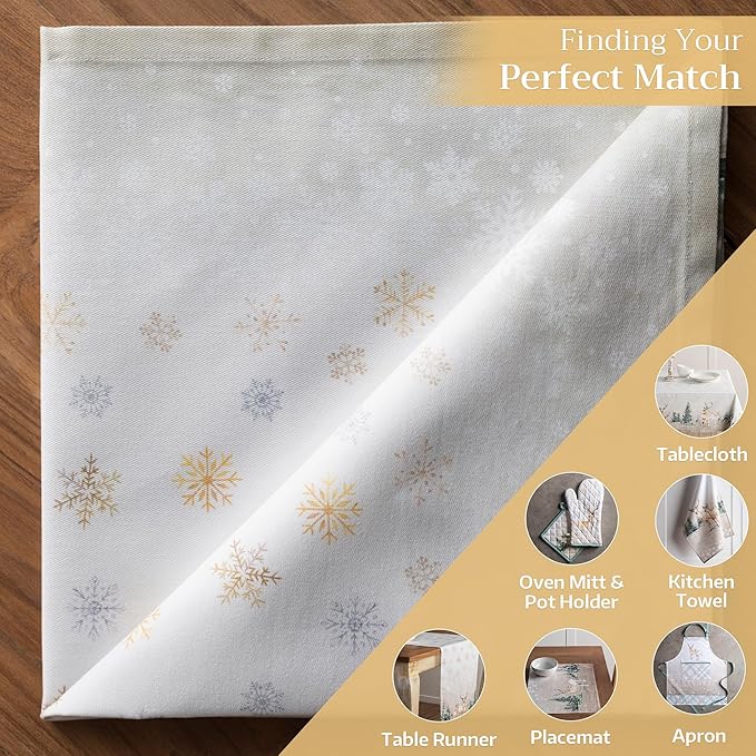 Maison d' Hermine Cloth Napkins Set of 4 100% Cotton Everyday Reusable Square Napkins Cloth Washable, Dinner, Party, Wedding, Restaurant (Deer in The Woods, 20" x 20")