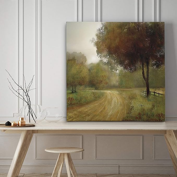 Wexford Home Country Road Gallery Wrapped Canvas Wall Art, 16x16