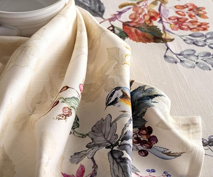 Maison d' Hermine Cloth Napkins Set of 4 100% Cotton Everyday Reusable Square Napkins Cloth Washable, Dinner, Party, Wedding, Restaurant (Equinoxe - Beige, 20" x 20")