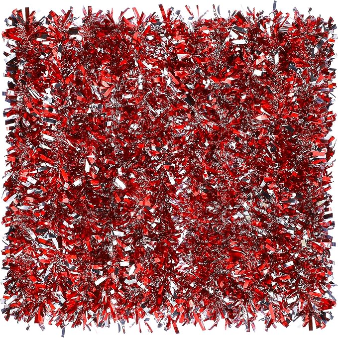 Dingion 59 Feet Christmas Tinsel Garland Metallic Twist Ornaments Hanging Glitter Xmas Garland for Christmas Tree Indoor Outdoor Decoration Party Supplies