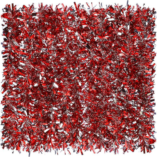 Dingion 59 Feet Christmas Tinsel Garland Metallic Twist Ornaments Hanging Glitter Xmas Garland for Christmas Tree Indoor Outdoor Decoration Party Supplies