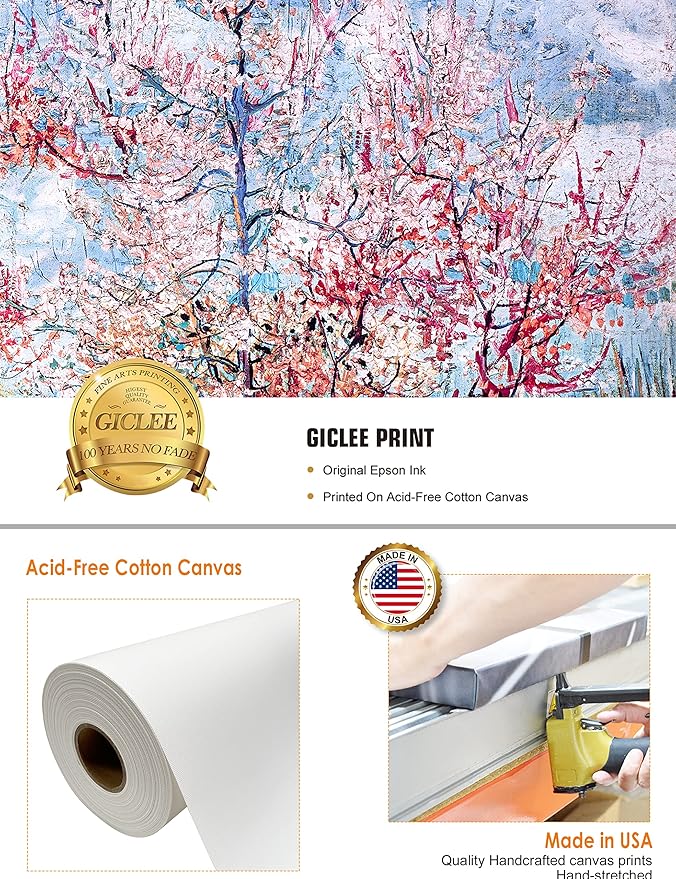 DECORARTS - Reminiscence of Mauve. Vincent Van Gogh Reproductions. Giclee Print for Wall Decor. 24x30