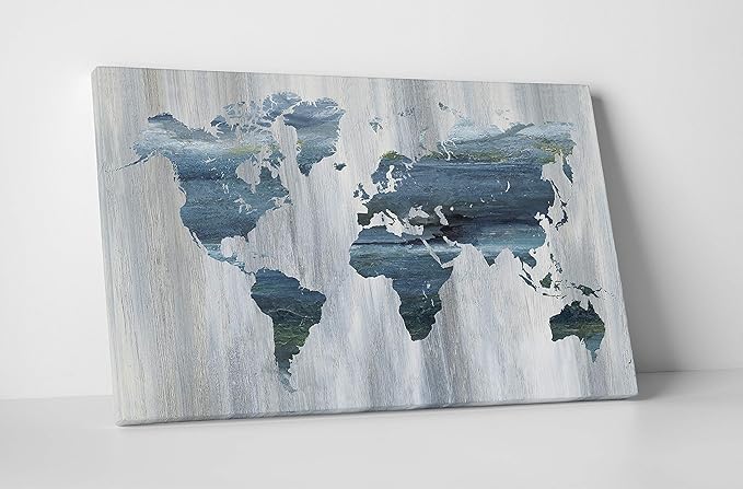 Wexford Home Blue Flower Wash II Gallery Wrapped Canvas Wall Art, 32x32