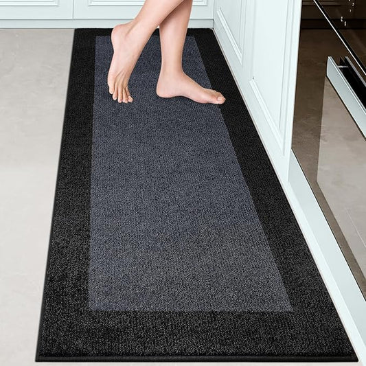 Machine Washable Kitchen Rug 24" x 70", Non Slip Kitchen Mat for Floor, Absorbent Entrance Runner Rug for Bedroom, Hallway, Bathroom, Door (Roll Packing)