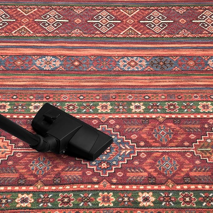 Keen Home Design 3x5 Rug - Machine Washable Entry Rug with Non-Slip Backing, Ideal for Enteryway, Kitchen, Bathroom, Laundry Room - Vintage, Easy Clean, Durable, Low Pile Rug - (3' x 5')