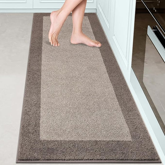 Machine Washable Kitchen Rug 24" x 70", Non Slip Kitchen Mat for Floor, Absorbent Entrance Runner Rug for Bedroom, Hallway, Bathroom, Door (Roll Packing)