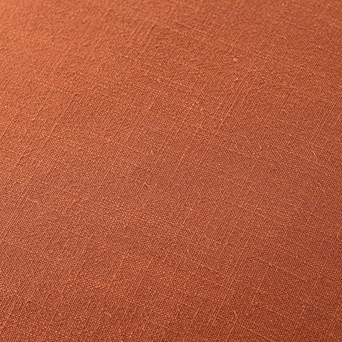 MIULEE Fall Decorative Linen Pillow Covers 20x20 Inch Rust Boho Farmhouse Neutral Couch Throw Pillows for Bed Pack of 2 Accent Modern Pillowcase Summer Sofa Livingroom Home Decor