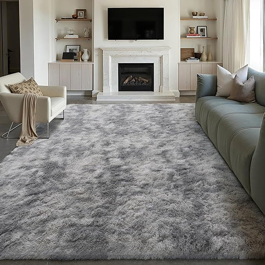 Large Area Rugs 6 x 9 for Living Room, Shag Rug Washable Non-Slip Large Area Rug Super Soft Indoor Fuzzy Carpet Fluffy Rugs for Bedroom Home Aesthetic Decor